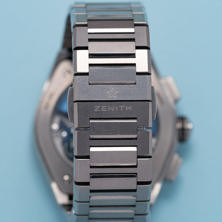 2020 Zenith Defy El Primero 21 Titanium Blue on Bracelet