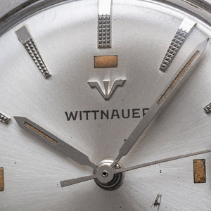 1960s Wittnauer Automatic Fancy Silver Dial 34mm 6494