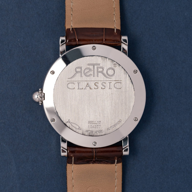 2004 Gerald Genta Jump Hour Retrograde REC.L.10 Box & Papers