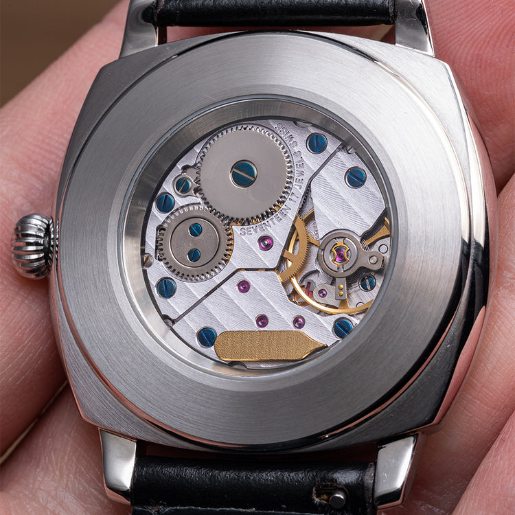 2020 Fears Brunswick Salmon Dial Exhibition Back