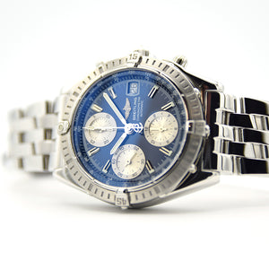 2002 Breitling Chromomat Blue A13352 with Papers