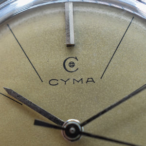 1950s CYMA Executive "Bow Tie" Rare Case Automatic R485