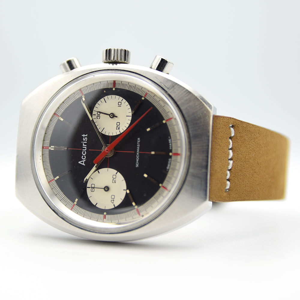 1960s Accurist Shockmaster Chronograph Crosshair Dial