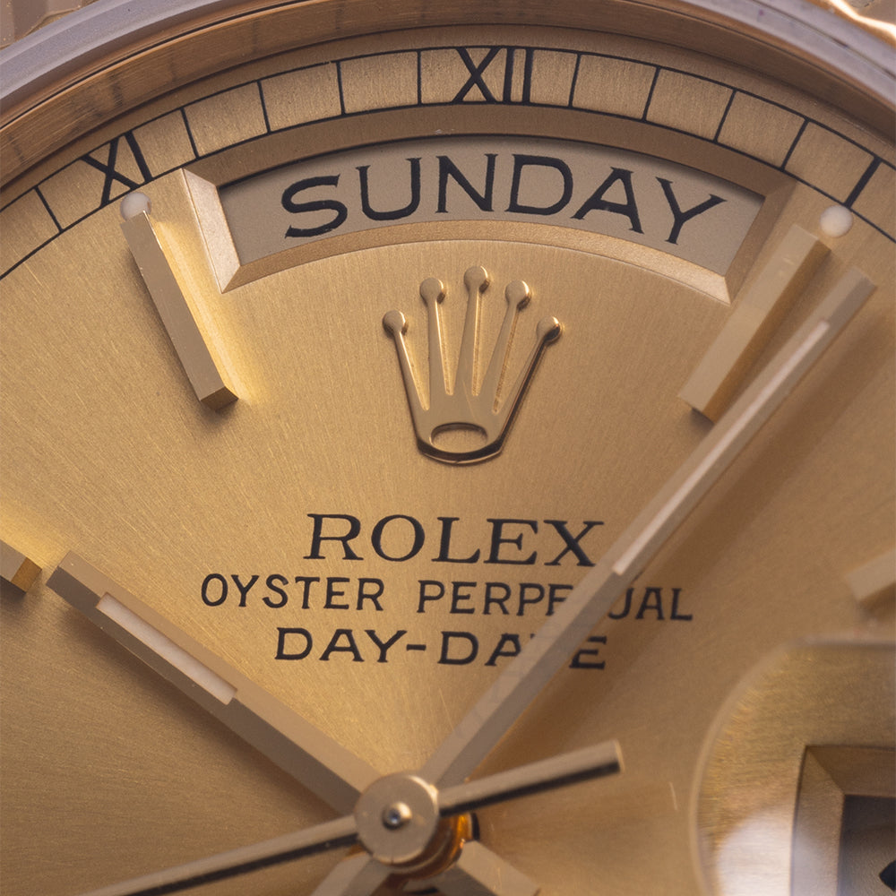 1988 Rolex Day-Date Champagne on Bracelet 18038