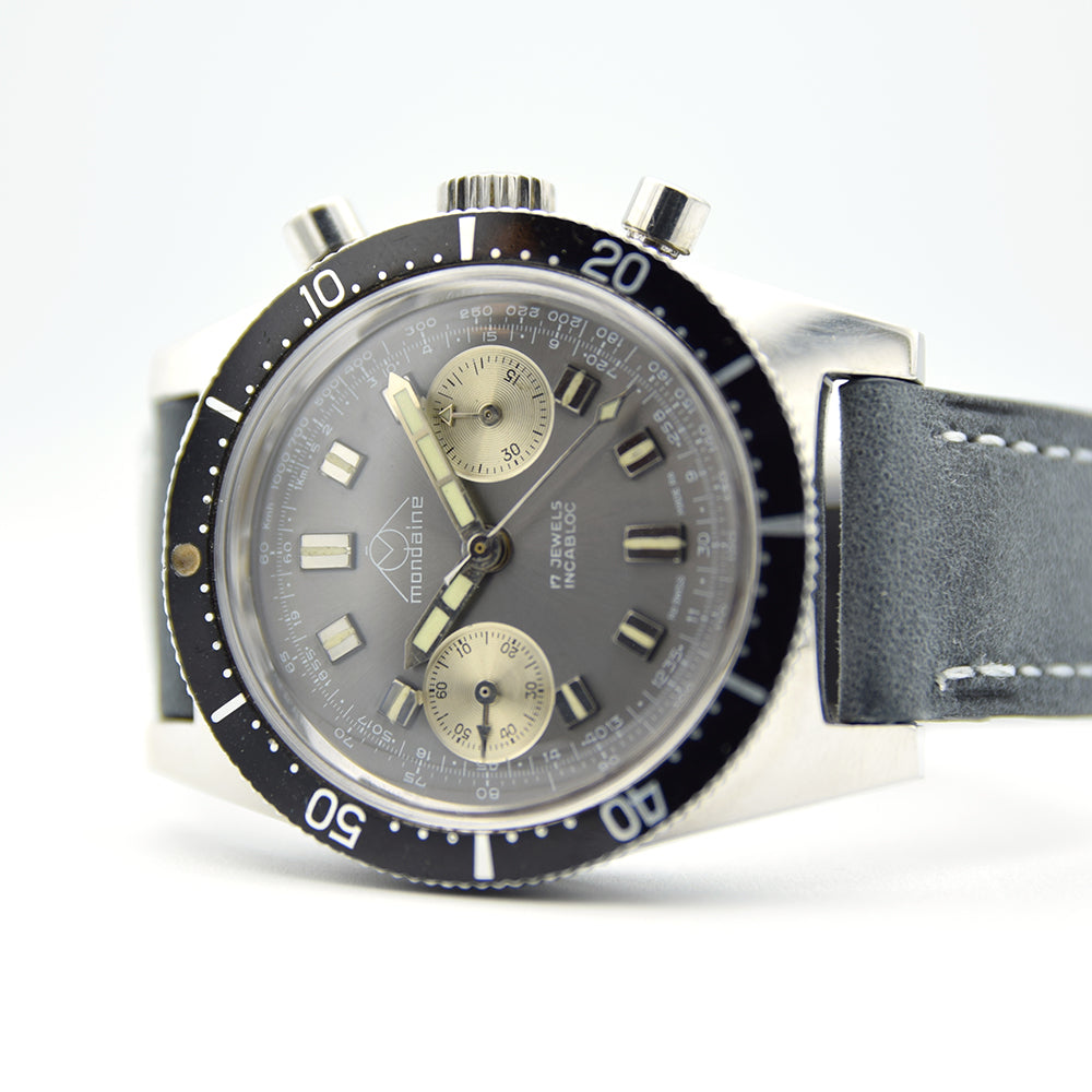 1960s Mondaine Vintage Diver Chronograph